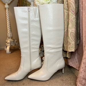 NWT New York & Company Crocodile Knee-High Boots